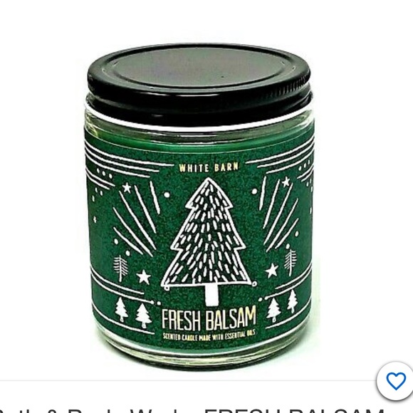 BBW fresh balsam limited edition scented sjngle wick candle - Picture 8 of 8